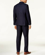 Kenneth Cole Reaction Mens Slim fit 2 Piece Suit 36 S / 29 Waist Blue Check