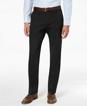 Tommy Hilfiger Mens Modern fit Dress Pants 33 / 30 Black Solid Stretch