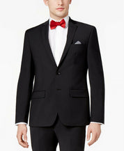 Bar Iii Mens Skinny fit Suit Jacket Blazer 40 S Black Solid