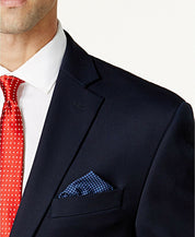 Michael Kors Mens Classic fit Sport Coat Blazer 40 L Navy Blue Solid Stretch