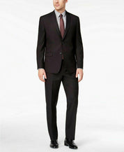 Marc New York Mens Classic fit 2 Piece Suit 44 S / 37 Waist Black Solid