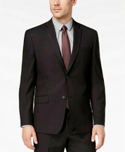 Marc New York Mens Modern fit 2 Piece Suit 42 R / 35 Waist Black Solid Stretch