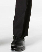 Marc New York Mens Modern fit 2 Piece Suit 42 R / 35 Waist Black Solid Stretch