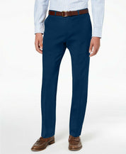 Tommy Hilfiger Mens Modern fit Dress Pants 34 / 29 Navy Blue Solid