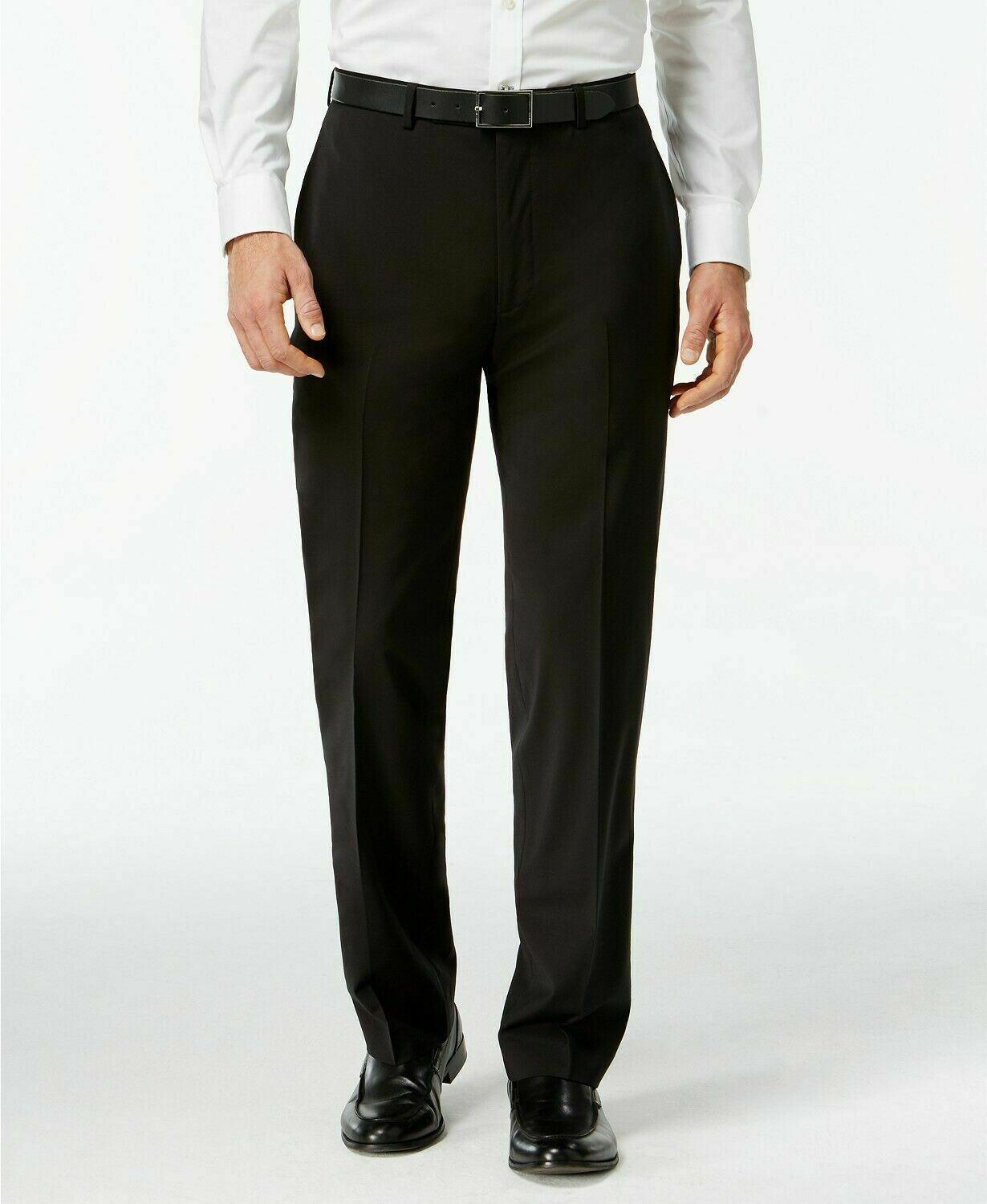 Calvin Klein Mens Slim fit Suit Jacket Blazer 39 R Black Solid Stretch
