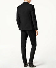 Calvin Klein Men Skinny fit Wool Suit Jacket Blazer 40 S Black Solid