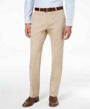 Tommy Hilfiger Mens Modern fit Dress Pants 33 / 30 Beige Solid