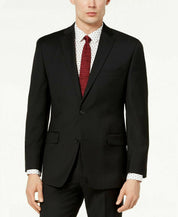 Michael Kors Men's Suit Jacket 48R Black Classic-Fit Airsoft Stretch Solid