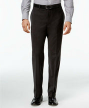 Calvin Klein Mens Slim fit Casual Pants 36 / 30 Grey Solid Wool