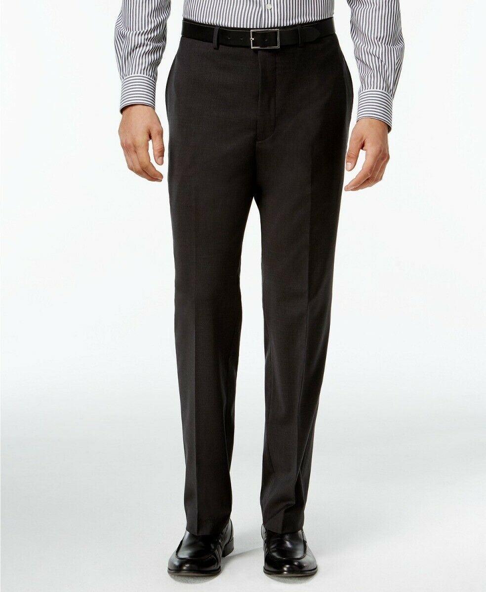Calvin Klein Mens Slim fit Casual Pants 36 / 34 Grey Solid