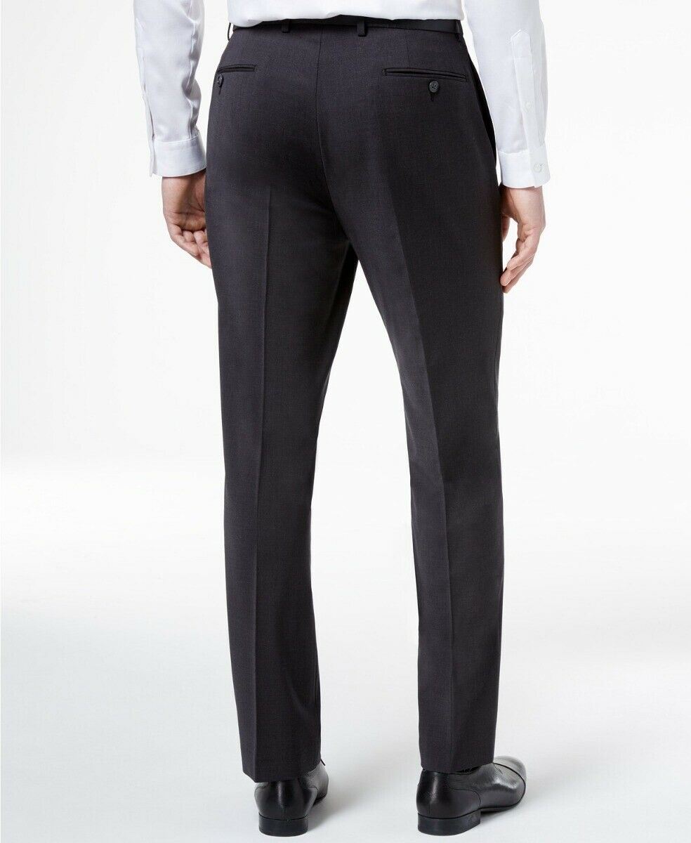 Calvin Klein Mens Slim fit Casual Pants 38 / 34 Grey Solid