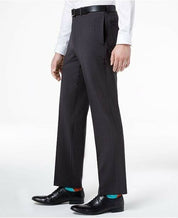 Calvin Klein Mens Slim fit Dress Pants 38 / 34 Grey Solid