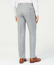 Michael Kors Men's Modern Fit Grey Plaid Dress Pants 36 x 32