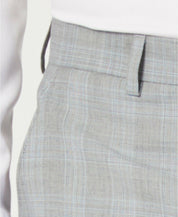 Michael Kors Men's Wool-Blend Grey Plaid Suit Pants 33 x 30