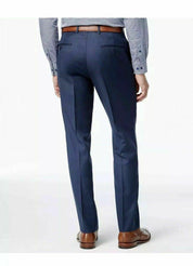 Tommy Hilfiger Mens Modern fit  Wool Dress Pants 42 / 34 Blue Sharkskin