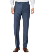 Calvin Klein Mens Slim fit Wool Dress Pants 38 / 32 Blue Solid