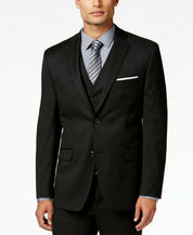 Alfani Mens Slim fit Suit Jacket Blazer 40 S Black Solid Stretch