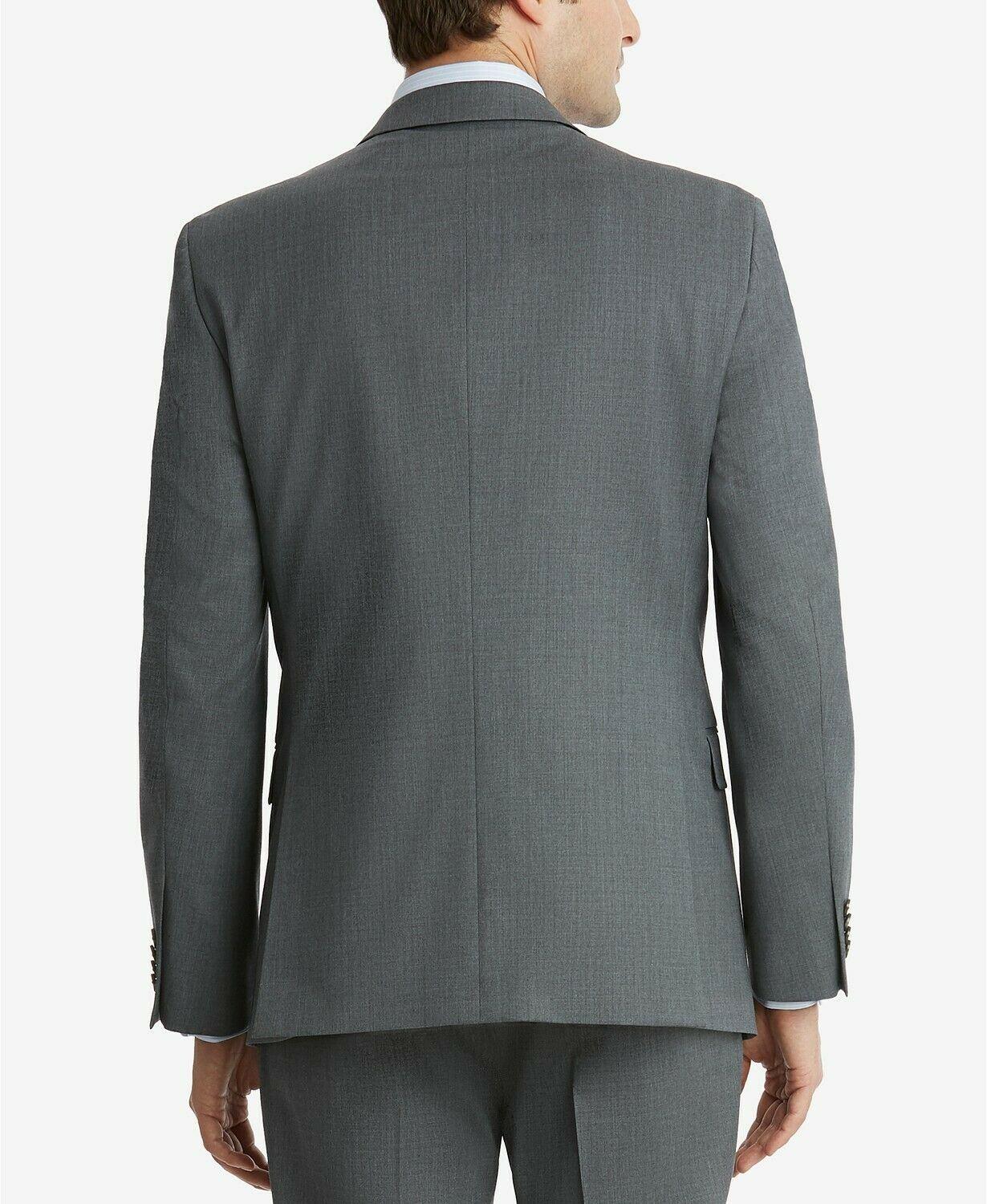 Tommy Hilfiger Mens Modern fit Suit Jacket Blazer 46 S Charcoal Grey Stretch