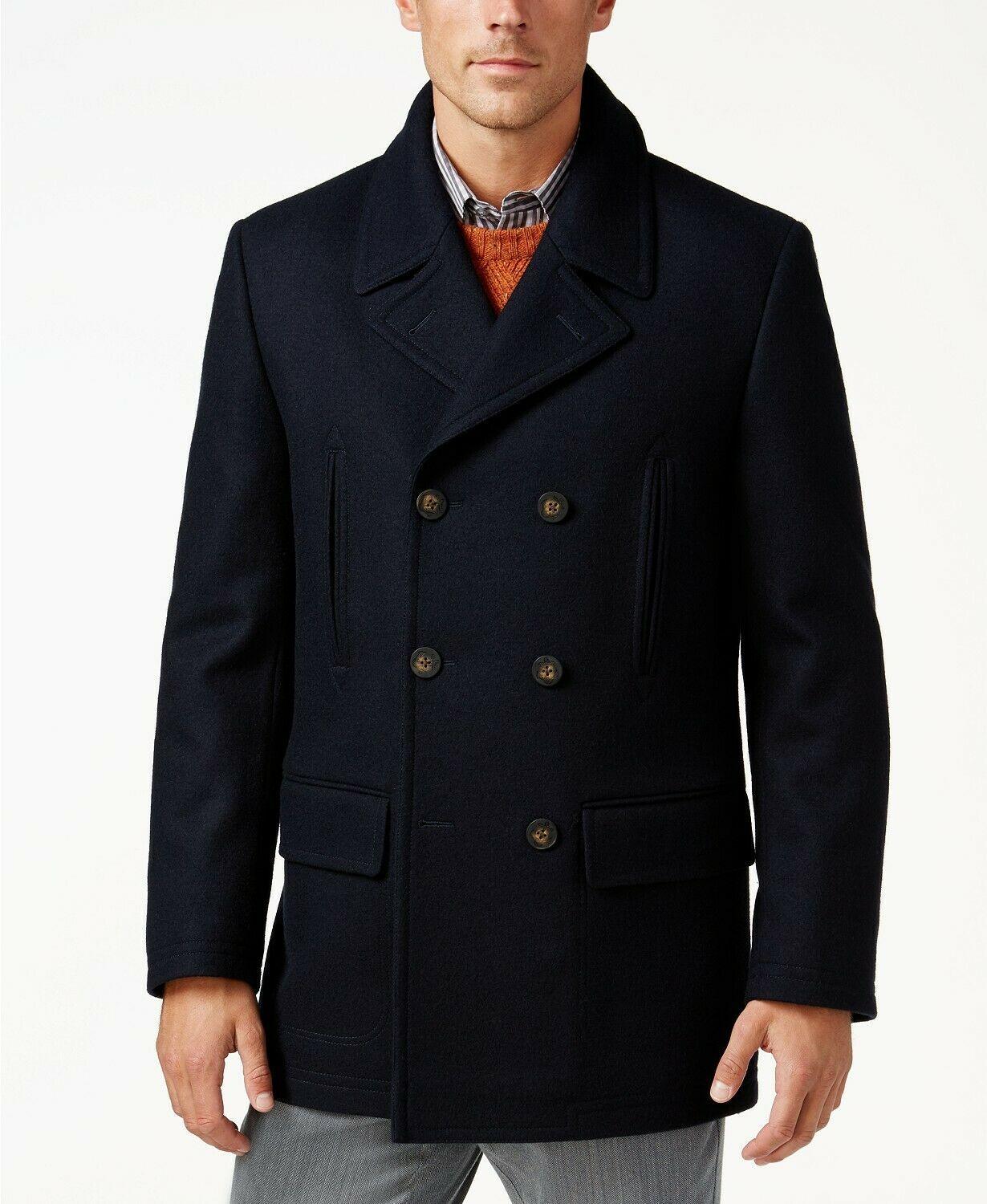 Lauren Ralph Lauren Mens Classic Fit Luke Peacoat Dark Navy 46R
