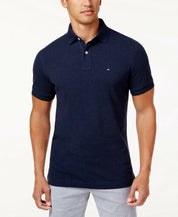 Tommy Hilfiger Men's Custom-Fit Ivy Polo Shirt Light Blue Medium