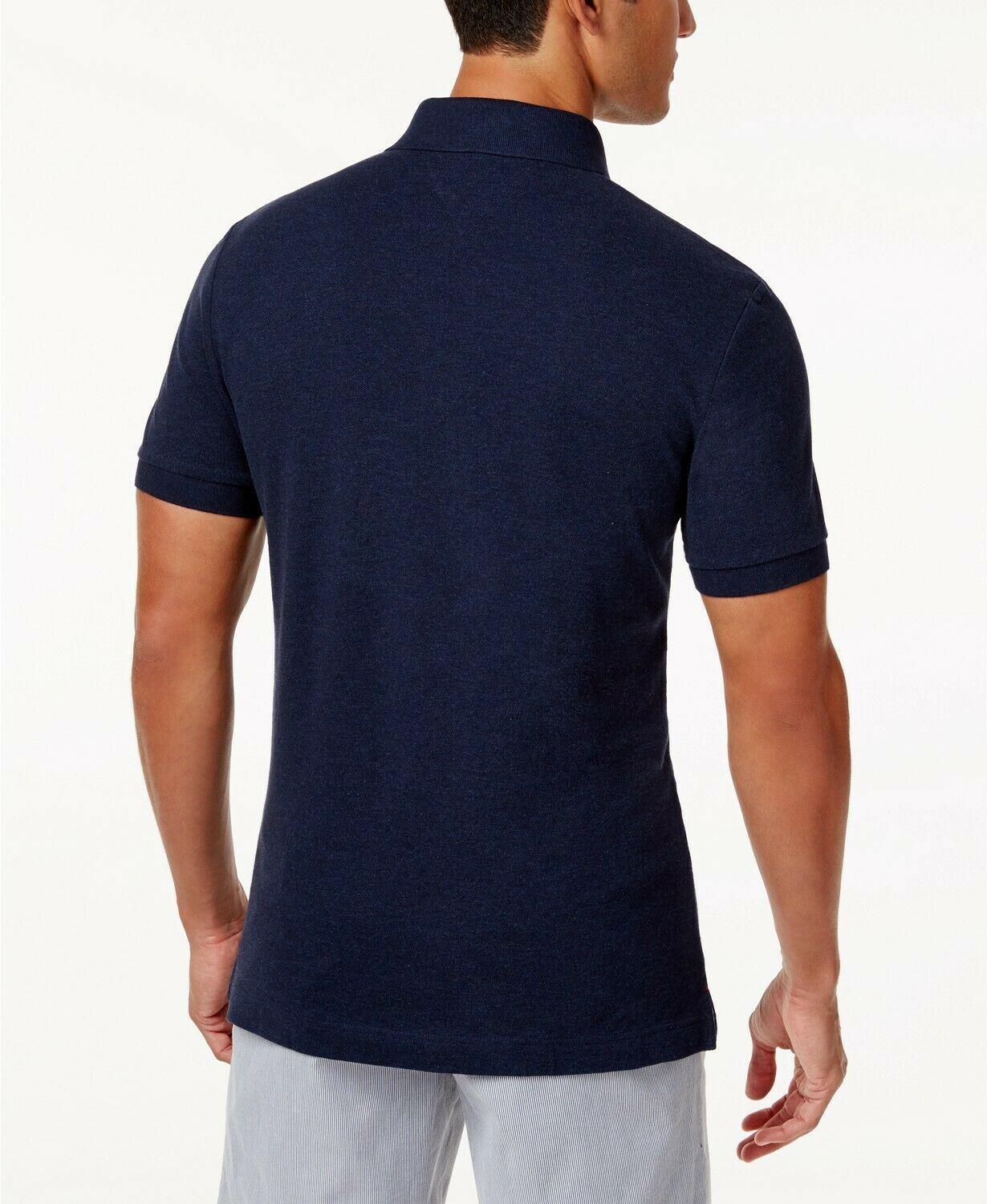 Tommy Hilfiger Men's Custom-Fit Ivy Polo Shirt Light Blue Medium