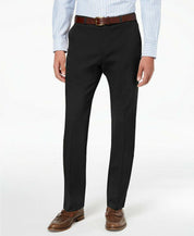 Tommy Hilfiger Mens Modern fit Dress Pants 32 / 34 Black Solid Stretch