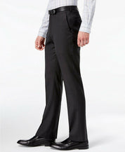 DKNY Men's Modern-Fit Stretch Textured Dress Pants 30 x 30 Black