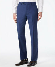 Calvin Klein Mens Skinny fit Dress Pants 34 / 34 Blue Solid Stretch