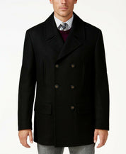 Lauren Ralph Lauren Mens Regular fit Luke Peacoat Coat 38 R Black Solid