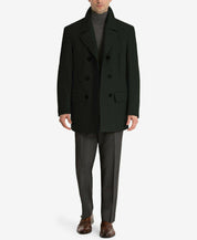 Lauren Ralph Lauren Mens Regular fit Luke Peacoat Coat 38 R Black Solid