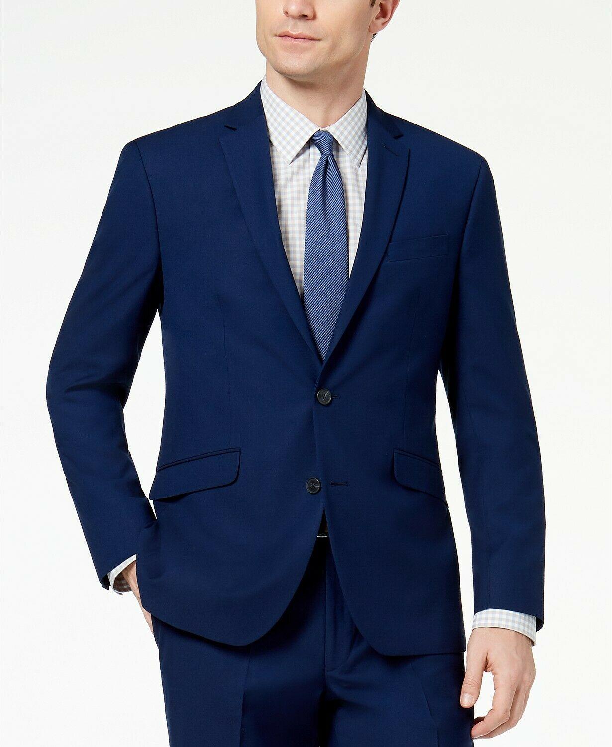 Kenneth Cole Reaction Men S Separate Slim Fit Suit Jacket Blue Size 42