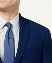 Kenneth Cole Mens Slim fit Suit Jacket Blazer 42 R Navy Blue Solid Stretch