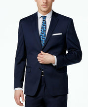 Alfani Mens Slim fit Suit Jacket Blazer 46 R Navy Blue Solid Stretch
