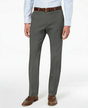Tommy Hilfiger Mens Modern fit Dress Pants 38 / 34 Grey Solid Stretch