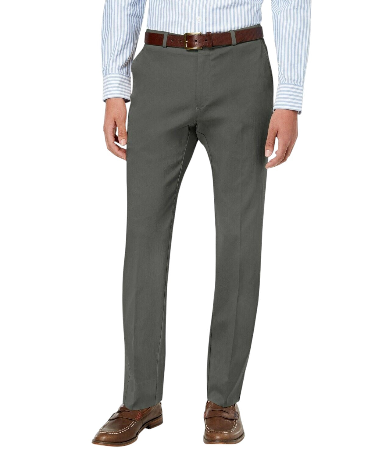 Tommy Hilfiger Mens Modern fit Dress Pants 30 / 30 Dark Grey Solid