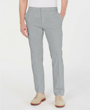 Tommy Hilfiger Mens Modern fit Dress Pants 33 / 30 Light Grey Solid