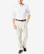 Dockers Mens Signature 2.0 Classic-Fit Pants Cloud White 40 x 30