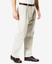 Dockers Men's Signature 2.0 Classic Fit Pleated Pants Beige Cloud 36 x 34
