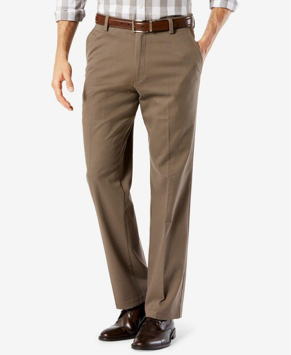 Dockers Men's Easy Stretch Pants Dark Pebble Brown 36 x 29