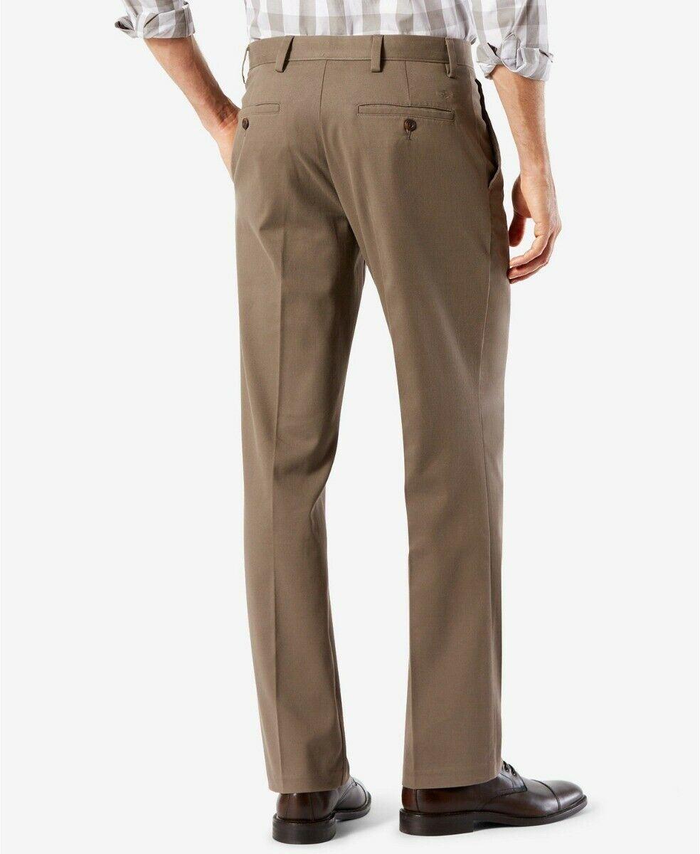 Dockers Men's Easy Stretch Pants Dark Pebble Brown 36 x 29