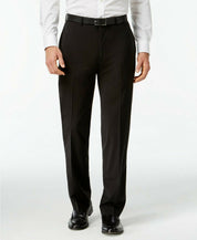 Calvin Klein Mens Slim fit Dress Pants Pants 33 / 32 Black Solid Stretch