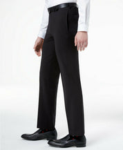 Calvin Klein Mens Slim fit Dress Pants Pants 30 / 32 Black Solid Stretch
