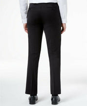 Calvin Klein Mens Slim fit Dress Pants Pants 30 / 32 Black Solid Stretch