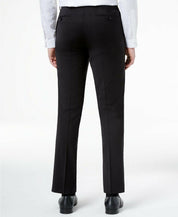 Calvin Klein Mens Slim fit Dress Pants 40 / 30 Black Solid Stretch