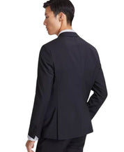 Hugo Boss Mens Modern fit Suit Jacket Blazer 40 L Black Solid Stretch Wool