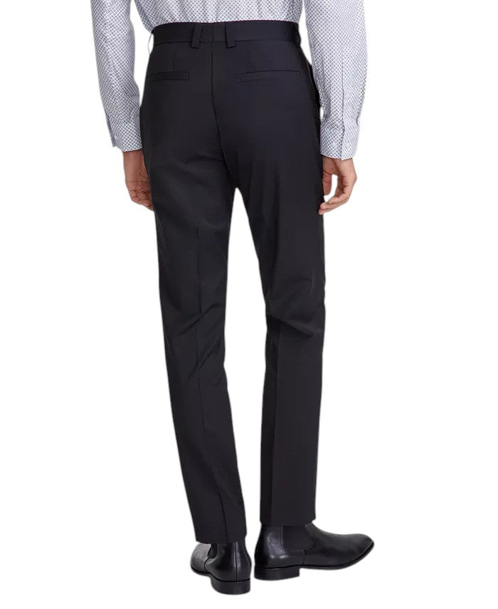 Hugo Boss Mens Modern fit Wool Dress Pants 40 / 32 Black Solid