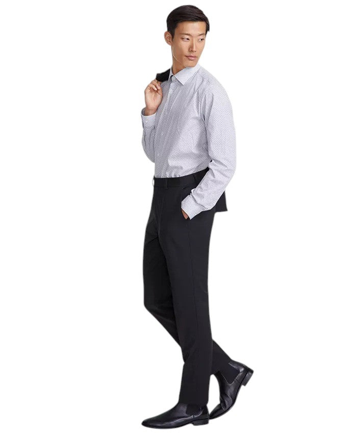 Hugo Boss Mens Modern fit Wool Dress Pants 40 / 32 Black Solid