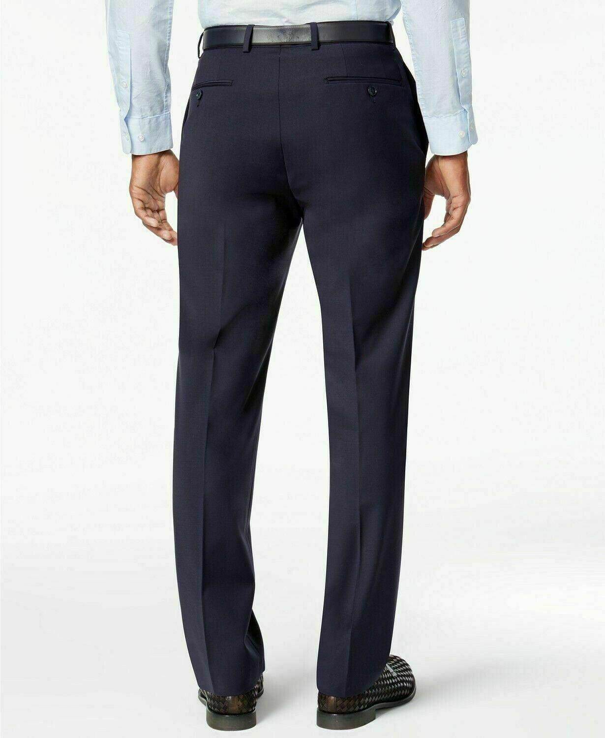 Calvin Klein Mens Slim fit Suit Jacket Blazer 48 R Navy Solid Stretch