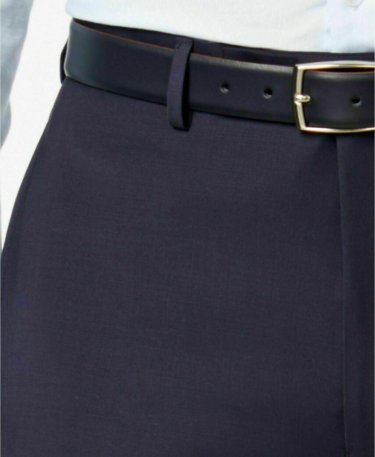 Calvin Klein Mens Slim fit Suit Jacket Blazer 48 R Navy Solid Stretch
