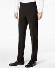 Calvin Klein Mens Slim fit Wool Tuxedo Pants 40 / 32 Black Solid